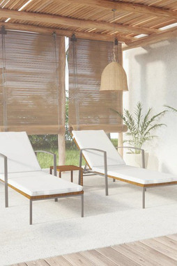 vidaXL 317637 - Sun Loungers 2 pcs with Table Poly Rattan