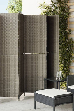 vidaXL 365354 - Room Divider 6 Panels Poly Rattan
