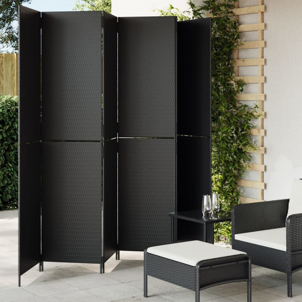 vidaXL 365368 - Room Divider 6 Panels Poly Rattan
