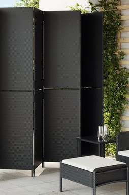 vidaXL 365368 - Room Divider 6 Panels Poly Rattan