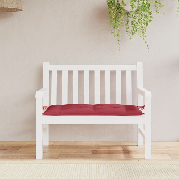 vidaXL 361820 - Garden Bench Cushion Wine 110x50x7 cm Oxford Fabric