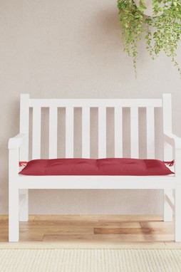 vidaXL 361820 - Garden Bench Cushion Wine 110x50x7 cm Oxford Fabric