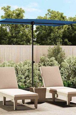 vidaXL 47343 - Garden Parasol with Aluminium Pole 2x1.5 m Azure