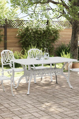 vidaXL 3216310 - 5 Piece Garden Dining Set Cast Aluminium