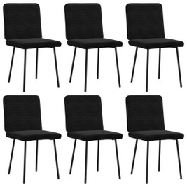 vidaXL 3315509 - Dining Chairs 6 pcs Velvet