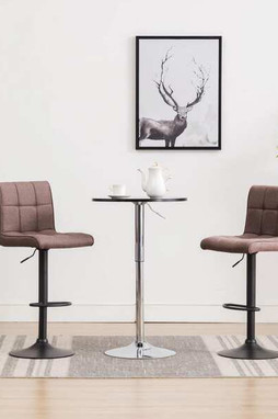 vidaXL 249612 - Bar Stools 2 pcs Fabric