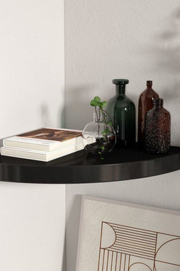 vidaXL 323919 - Floating Corner Shelf 35x35x3.8 cm MDF