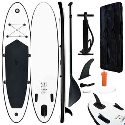 vidaXL 92729 - Inflatable Stand up Paddle Board Set and White