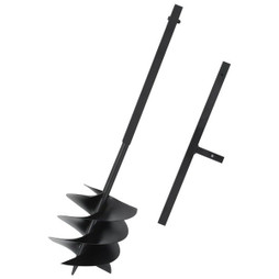 vidaXL 145258 - Ground Drill with Handle 250 mm Steel Black