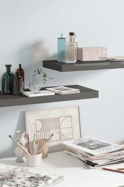 vidaXL 323791 - Floating Wall Shelves 2 pcs High Gloss 60x23.5x3.8 cm MDF