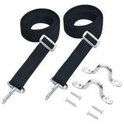 vidaXL 92388 - Bimini Top Straps 2 pcs Fabric and Stainless Steel