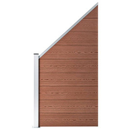 vidaXL 49070 - Fence Panel WPC 95x(105-180) cm