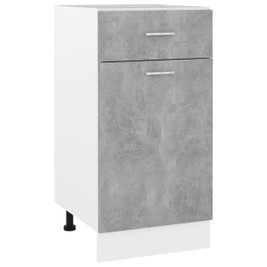 vidaXL 801216 - Armoire de plancher à tiroir béton Bois d’ingénierie
