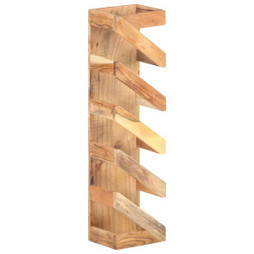 vidaXL 321626 - Casier à bouteilles pour 5 bouteilles Bois dacacia massif