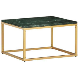 vidaXL 286440 - Coffee Table 60x60x35 cm Real Stone with Marble Texture