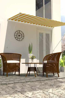 vidaXL 143754 - Auvent rétractable 250x150 cm et blanc