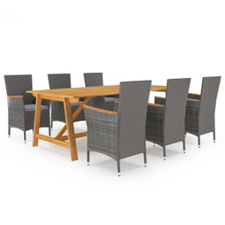 vidaXL 3068797 - 7 Piece Garden Dining Set
