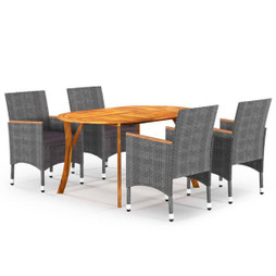 vidaXL 3071988 - 5 Piece Garden Dining Set
