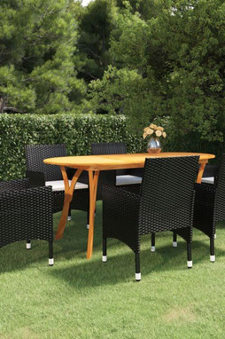 vidaXL 3072058 - 7 Piece Garden Dining Set