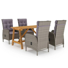 vidaXL 3068741 - 5 Piece Garden Dining Set