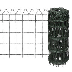 vidaXL 141074 - Bordure de pelouse Fer enduit de poudre 25x0,65 m