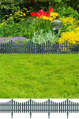 vidaXL 41229 - Bordures de pelouse 17 pcs 10 m