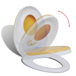 vidaXL 141766 - White & Soft-close Toilet Seat Adults/Children