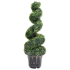 vidaXL 336505 - Artificial Boxwood Spiral Plant with Pot 100 cm