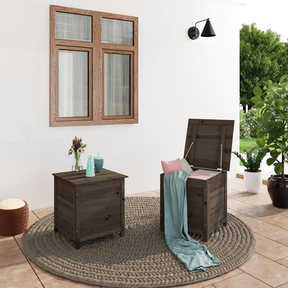 vidaXL 152164 - Boîte à coussins d'extérieur 50x50x56cm Sapin massif