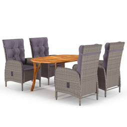 vidaXL 3071995 - 5 Piece Garden Dining Set
