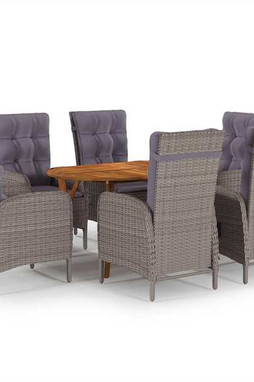vidaXL 3071997 - 7 Piece Garden Dining Set