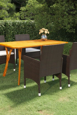 vidaXL 3072114 - 5 Piece Garden Dining Set