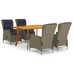 vidaXL 3072168 - 5 Piece Garden Dining Set