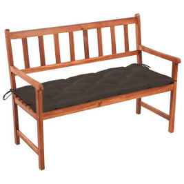 vidaXL 3063791 - Garden Bench with Cushion 120 cm Solid Acacia Wood