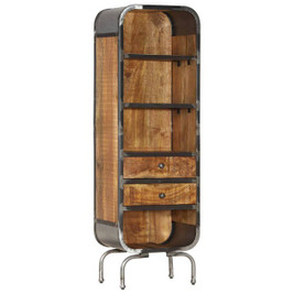 vidaXL 339713 - Highboard 40x30x126 cm Solid Wood Mango