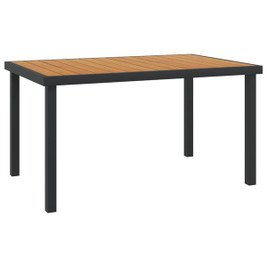 vidaXL 312210 - Garden Table 140x90x74 cm Aluminium and WPC