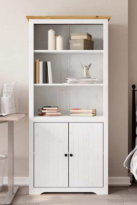 vidaXL 355057 - Bookcase BODO White and 80x40x172 cm Solid Wood Pine