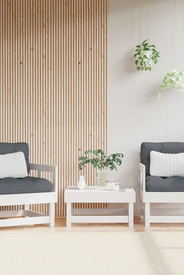 vidaXL 825444 - Garden Chairs with Cushions 2 pcs Solid Wood Pine