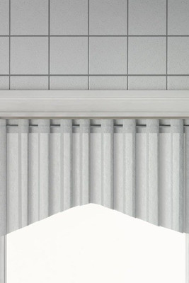 vidaXL 154615 - Curtain Rails 2 pcs White and 90-135 cm Aluminium