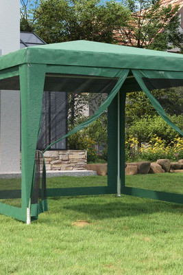 vidaXL 319228 - Party Tent with 4 Mesh Sidewalls 3x3 m HDPE