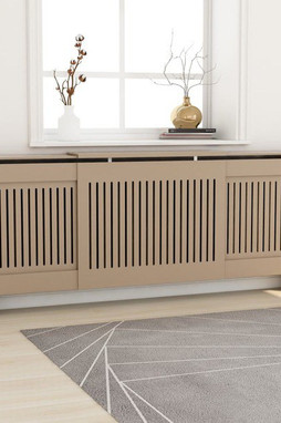 vidaXL 325550 - Cache-radiateur MDF 205 cm