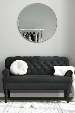 vidaXL 372161 - Banc avec dossier noir 119,5x64,5x75 cm velours