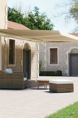 vidaXL 315095 - Jeu de poteaux dauvent blanc 600x245 cm fer