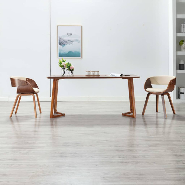 vidaXL 283110 - Dining Chair Bent Wood and Faux Leather