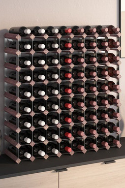 vidaXL 340894 - Casier à bouteilles pour 72 bouteilles Marron Bois pin solide