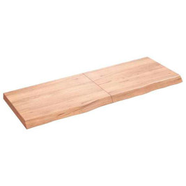 vidaXL 363705 - Wall Shelf Light 140x50x(2-6) cm Treated Solid Wood Oak