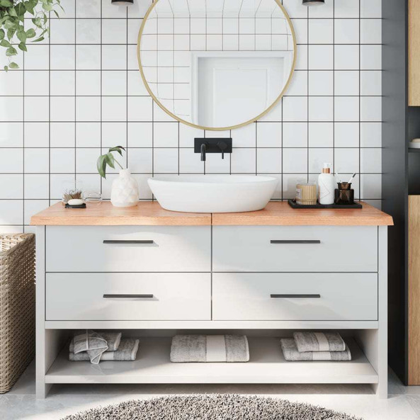 vidaXL 3156155 - Bathroom Countertop Light 160x40x(2-4)cm Treated Solid Wood