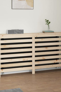 vidaXL 822601 - Cache-radiateur 153x19x84 cm Bois massif de pin