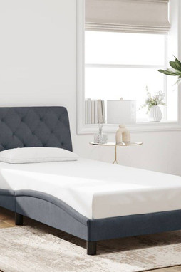 vidaXL 3207950 - Bed Frame without Mattress Dark 100x203 cm Velvet