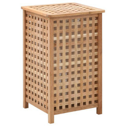 vidaXL 247603 - Laundry Bin 39x39x65 cm Solid Walnut Wood
